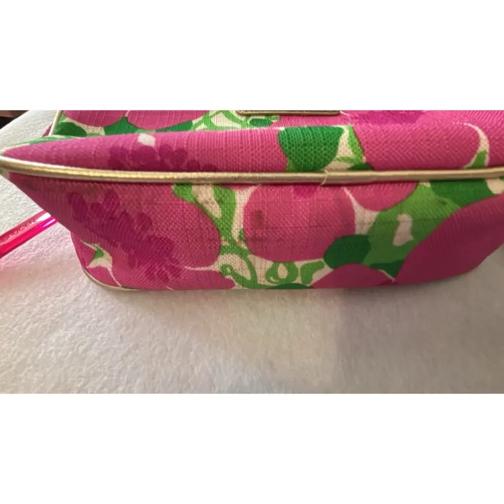 Lilly Pulitzer for‎ Estee Lauder Cosmetic Bag OS Pink Floral Preppy Travel Pouch